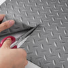 VEVOR Garage Floor Mat, 303.15 x 43.31 inch PVC Garage Flooring Roll, Non-slip Diamond Texture, 91.17 sq.ft Covering Space, Garage Mats for Under Cars, for Gyms Boats Car Trailer, Silver