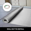 VEVOR Garage Floor Mat, 303.15 x 43.31 inch PVC Garage Flooring Roll, Non-slip Diamond Texture, 91.17 sq.ft Covering Space, Garage Mats for Under Cars, for Gyms Boats Car Trailer, Silver