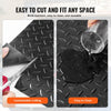 VEVOR Garage Floor Mat, 177.17 x 43.31 inch PVC Garage Flooring Roll, Non-slip Diamond Texture, 106.56 sq.ft Covering Space, Garage Mats for Under Cars, for Gyms Boats Car Trailer, Black