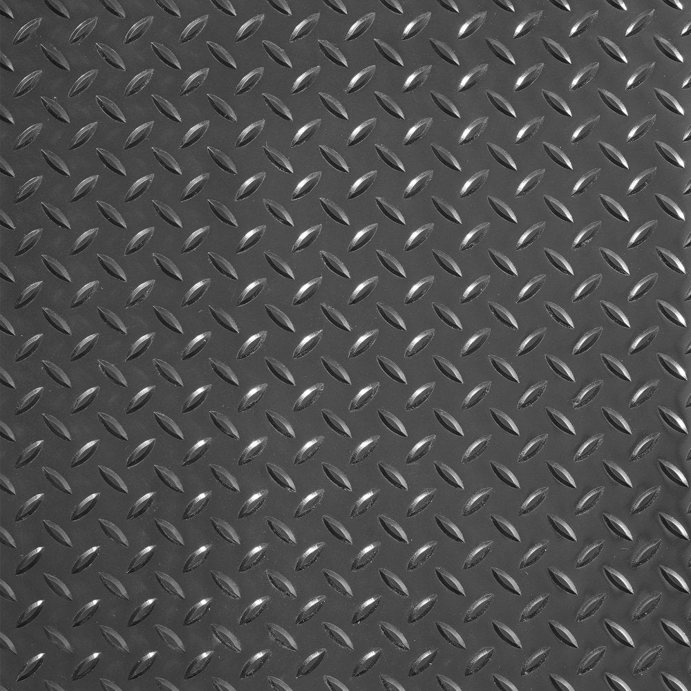 VEVOR Garage Floor Mat, 177.17 x 43.31 inch PVC Garage Flooring Roll, Non-slip Diamond Texture, 106.56 sq.ft Covering Space, Garage Mats for Under Cars, for Gyms Boats Car Trailer, Black