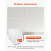 VEVOR 24 x 24 in PVC Ceiling Tiles 12-Pack Drop Ceiling Panels White, PVC Foam Board, Grid Fit, Water-Resistant, Flexible Cut, Easy to Clean, Modern Decorative for Home,Office,Kitchen,Living Room