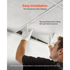 VEVOR 24 x 24 in PVC Ceiling Tiles 12-Pack Drop Ceiling Panels White Marble, PVC Foam Board, Grid Fit, Water-Resistant, Flexible Cut, Easy to Clean, Modern Decorative Finish for Home, Office Areas