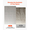VEVOR 24 x 24 in PVC Ceiling Tiles 12-Pack Drop Ceiling Panels White Marble, PVC Foam Board, Grid Fit, Water-Resistant, Flexible Cut, Easy to Clean, Modern Decorative Finish for Home, Office Areas
