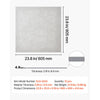 VEVOR 24 x 24 in PVC Ceiling Tiles 12-Pack Drop Ceiling Panels White Marble, PVC Foam Board, Grid Fit, Water-Resistant, Flexible Cut, Easy to Clean, Modern Decorative Finish for Home, Office Areas