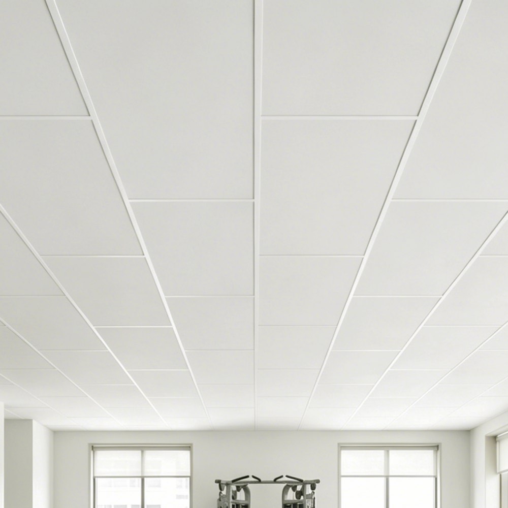 VEVOR 24 x 48 in PVC Ceiling Tiles 10-Pack Drop Ceiling Panels White, PVC Foam Board, Grid Fit, Water-Resistant, Flexible Cut, Easy to Clean, Modern Decorative for Home,Office,Kitchen,Living Room