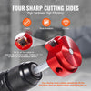 VEVOR 8Pcs PVC Pipe Reamer Kit, 8-Piece, Plastic Pipe Fitting Socket Saver Kit, Includes 1/2'', 3/4", 1", 1-1/4'', 1-1/2", 2", 3", 4'', for PVC, CPVC, ABS Fittings, for Exhaust, Drain, Water Pipes Cleaning