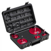 VEVOR PVC Pipe Reamer Kit, 5-Piece, PVC Fitting Socket Saver, Includes 1-1/4", 1-1/2", 2", 3", 4", Compatible with Standard 1/2" Drills, Plumbing Tool Kit for SCH40 ABS CPVC Vent Drain Water Pipes