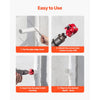 VEVOR PVC Pipe Reamer Kit, 7-Piece, 3 Blades PVC Fitting Socket Saver, Includes 1/2", 3/4", 1", 1-1/2", 2", 3", 4", Fits Standard 1/2" Drills, Plumbing Tool Kit for SCH40 ABS CPVC Vent Drain Pipes