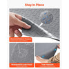 VEVOR Garage Floor Roll, 7.5 x 20 ft Garage Flooring Mat, 2.2 mm Thickened PVC Diamond Plate Floor Protector Mat with Double-sided Tape, Non-Slip, Easy to Clean for Warehouse, Gyms,Silver Gray
