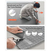 VEVOR Garage Floor Roll, 7.5 x 20 ft Garage Flooring Mat, 2.2 mm Thickened PVC Diamond Plate Floor Protector Mat with Double-sided Tape, Non-Slip, Easy to Clean for Warehouse, Gyms,Silver Gray