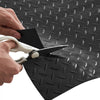 VEVOR Garage Floor Roll, 7.5 x 17 ft Garage Flooring Mat, 2.2 mm Thickened PVC Diamond Plate Floor Protector Mat with Double-sided Tape, Non-Slip, Easy to Clean for Warehouse, Gyms, Trailer, Black