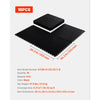 VEVOR Garage Floor Tiles Interlocking, 16 Pack 20.2 x 20.2 x 0.2 in Interlocking Modular Garage Flooring Tiles, Diamond Plate Slip-Resistant PVC Mats for Workshop,Warehouse,Tool Room, Black
