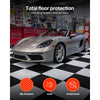 VEVOR Garage Floor Tiles Interlocking, 8 Pack 20.2 x 20.2 x 0.2 in Interlocking Modular Garage Flooring Tiles, Diamond Plate Slip-Resistant PVC Mats for Workshop,Warehouse,Tool Room, Graphite Gray