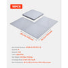 VEVOR Garage Floor Tiles Interlocking, 8 Pack 20.2 x 20.2 x 0.2 in Interlocking Modular Garage Flooring Tiles, Diamond Plate Slip-Resistant PVC Mats for Workshop,Warehouse,Tool Room, Silver