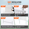 VEVOR 48" W x 48" H Vinyl Privacy Fence Panels, Air Conditioner Fence, Outdoor Privacy Screens for Trash Can, Pool Equipment Enclosure, Privacy Screen Kit Strip Panels (2 Panels)