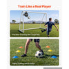 VEVOR Soccer Goal 10 x 6.5 FT PVC Soccer Goal for Backyard with PE Net, Portable & Weatherproof Set, with High-Strength PE Net, Target, Cones, for Kids & Adults Outdoor Backyard Practice Training