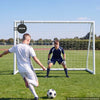 VEVOR Soccer Goal 10 x 6.5 FT PVC Soccer Goal for Backyard with PE Net, Portable & Weatherproof Set, with High-Strength PE Net, Target, Cones, for Kids & Adults Outdoor Backyard Practice Training