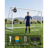 VEVOR Soccer Goal 12 x 6 FT PVC Soccer Goal for Backyard with PE Net, Portable & Weatherproof, with High-Strength Net, Target, Ground Stake, Cones, for Kids & Adults Outdoor Backyard Practice Training