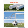 VEVOR Soccer Goal 8 x 6 FT PVC Soccer Goal for Backyard with PE Net, Portable Weatherproof Set, with High-Strength PE Net, Target, Cones, for Youth Kids & Adults Outdoor Backyard Practice Training