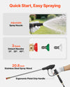 VEVOR Gas Powered Backpack Sprayer - nozzle and wand details graphic