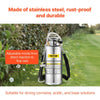 VEVOR 2Gal Stainless Steel Sprayer, Set with 20\" Wand& Handle& 3FT Reinforced Hose, Hand Pump Sprayer with Pressure Gauge&Safety Valve, Adjustable Nozzle Suitable for Gardening and Sanitizing