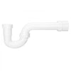 VEVOR P-Trap, 1-1/2 Inch P Trap Sink Drain Pipe Kit with Threaded Adapter and TPU Leak-Resistant Washers, PP Plastic Pipe Basin Waste Kit, Under Sink Plumbing for Kitchen Bathroom Sewer Drain, White