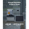 VEVOR Solar Gate Opener, 280W Electric Gate Opener for Doors up to 65.6ft 1799lbs, Chain Drive Sliding Fence Door Motor with Infrared Sensor & 2 Remote Controls, Driveway Gates Opening System