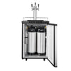 VEVOR Beer Kegerator, Triple Tap Home Draft Beer Dispenser for Ball Lock, Full Size Keg Refrigerator with 5lbs CO2 Tank, Hold 2 Sixth / 2 Slim / 3 Ball lock keg, 162L