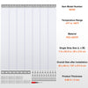 VEVOR Strip Curtain, 84" Height x 42" Width, 0.08" Thickness, 7PCS Clear PVC Strip Door Curtain, Freezer Curtain, Plastic Door Strips for Walk in Freezers, Coolers & Warehouse Doors, with 50% Overlap