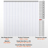 VEVOR Strip Curtain, 96" Height x 72" Width, 0.08" Thickness, 12PCS Clear PVC Strip Door Curtain, Freezer Curtain, Plastic Door Strips for Walk in Freezers, Coolers & Warehouse Doors, with 50% Overlap