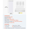 VEVOR Strip Curtain, 84" Height x 38" Width, 0.08" Thickness, 6PCS Clear PVC Strip Door Curtain, Freezer Curtain, Plastic Door Strips for Walk in Freezers, Coolers & Warehouse Doors, with 50% Overlap
