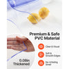 VEVOR Strip Curtain, 84" Height x 38" Width, 0.08" Thickness, 6PCS Clear PVC Strip Door Curtain, Freezer Curtain, Plastic Door Strips for Walk in Freezers, Coolers & Warehouse Doors, with 50% Overlap