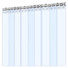 VEVOR Clear PVC Strip Curtain, 84 in Height x 36 in Width x 0.08 in Thickness, 6 PCS Walk in Freezer Cooler Curtain Strips, Thermal Insulating Plastic Door Strips for Warehouse, Freezer, Garage Doors