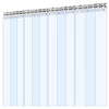 VEVOR Clear PVC Strip Curtain, 84 in Height x 48 in Width x 0.08 in Thickness, 8 PCS Walk in Freezer Cooler Curtain Strips, Thermal Insulating Plastic Door Strips for Warehouse, Freezer, Garage Doors