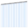 VEVOR Clear PVC Strip Curtain, 96 in Height x 60 in Width x 0.08 in Thickness, 10 PCS Walk in Freezer Cooler Curtain Strips, Smooth Waterproof Plastic Door Strips for Warehouse, Freezer, Garage Doors