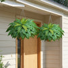 VEVOR Artificial Ferns, 50 Inch Fake Boston Fern Bush Plant with 96 Fronds, Large Faux Greenery for Indoor and Outdoor Decor, Silk & LDPE, Realistic for Home Porch Garden Office Living Room Planter