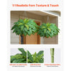 VEVOR Artificial Ferns, 48 Inch Fake Boston Fern Bush Plant with 67 Fronds, Faux Greenery for Indoor/Outdoor Decor, Silk & LDPE, Suitable for Home Porch Garden Office Living Room Planter, Set of 2