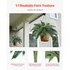 VEVOR Artificial Ferns 2 Pcs, Natural Spread Diameter 31-34 Inch, Large Hanging Artificial Boston Ferns, Fake Plant Wall Decor with 30 Branches, Faux Fern for Home and Office (Flowerpot Unincluded)