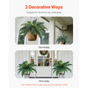 VEVOR Artificial Ferns 2 Pcs, Natural Spread Diameter 31-34 Inch, Large Hanging Artificial Boston Ferns, Fake Plant Wall Decor with 30 Branches, Faux Fern for Home and Office (Flowerpot Unincluded)