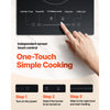 VEVOR Built in Electric Stove Top, 20 x 11.6 inch 2 Burners, 240V Glass Radiant Cooktop with Sensor Touch Control, Timer & Child Lock Included, 9 Power Levels for Simmer Steam Slow Cook Fry