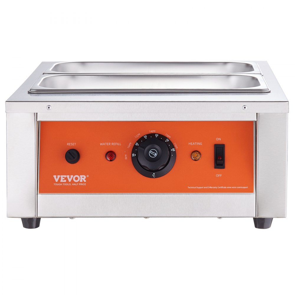 VEVOR Chocolate Tempering Machine, 17.6 Lbs 2 Tanks Chocolate Melting Pot TEMP Control 86~185℉, 1500W Stainless Steel Electric Commercial Food Warmer For Chocolate/Milk/Cream Melting and Heating