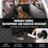 VEVOR Back Seat Extender for Dogs,Dog Hammock for Car Back seat,Dog Car Seat Cover with Hard Bottom Dog Car Seat Bed 52"x24.8" ,Supports 350lb with Mesh Window and Storage Pocket for Car, SUV