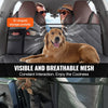 VEVOR Back Seat Extender for Dogs,Dog Hammock for Car Back seat,Waterproof Hard Bottom Dog Car Seat Cover for Back Seat 54"x24",Supports 400lbs with Mesh Window and Storage Pocket for Car, SUV