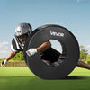 VEVOR Football Tackle Wheel, Football Tackling Dummy, Waterproof PVC and High-Density Sponge Tackle Ring, Dummies Training Equipment with Straps, for Blocking, Hitting Drills and Practice, Black, 1PCS