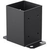 VEVOR 4x4 Post Base 10 Pcs, Inner Size 3.6x3.6 inch / 91.44x91.44 mm Post Brackets, Heavy Duty Carbon Steel Decking Posts, Wood Posts Brackets for Pavilion Deck Railing Support Deck Base Plate, Black