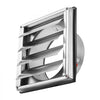 VEVOR 6 inch Wall Vent Cover, Louvered Square AC Vent Gable Cover, Premium Stainless Steel & with Noise Reducing Rubber Gasket, for House,Bathroom,Garage,Kitchen,Basement (1 Pack, Silver)