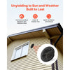 VEVOR 6 inch Wall Vent Cover, Louvered Round AC Vent Gable Cover, Premium Stainless Steel & with Built-in a Protection Screen, for House,Bathroom,Garage,Kitchen,Basement (2 Pack, Black)