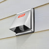 VEVOR 4 inch External Extractor Wall Vent Cover, Square AC Vent Gable Cover, Premium Stainless Steel & with Built-in a Protection Screen, for House,Bathroom,Garage,Kitchen,Basement (1 Pack, Silver)