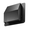VEVOR 8 inch Hooded Wall Vent Cover, Square AC Vent Gable Cover, Premium SPCC Steel & with Built-in a Protection Screen, for Roofs,Walls,Outside Duct Exhaust Outlets (1 Pack, Black)
