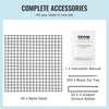 VEVOR 10 Pack Plant Protector from Animals, 12'' x 12''  Chicken Wire Plant Protector, Plant Cages for Outdoor Plants, Flowers & Vegetables, Keeps Bunny Chicken Squirrels Out, 40pcs Metal Mesh